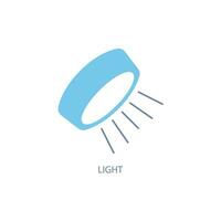 light concept line icon. Simple element illustration. light concept outline symbol design. vector