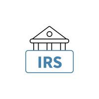 irs concept line icon. Simple element illustration. irs concept outline symbol design. vector