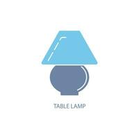 lamp concept line icon. Simple element illustration. lamp concept outline symbol design. vector