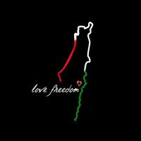 vector de amor libertad para Palestina, Perfecto para imprimir, póster, etc.