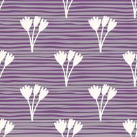 Blooming tulips and botanical elements in vibrant colors. vector