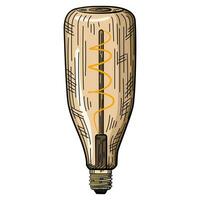 Creative hand-drawn light bulb illustration vector