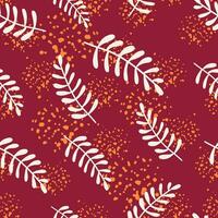 Vibrant seamless pattern featuring leaves and florals. vector