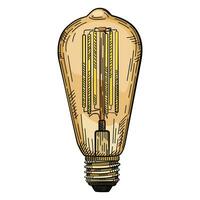 Creative hand-drawn light bulb illustration vector