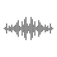 Sound waves vector illustration