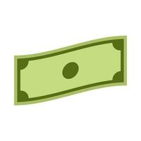 Flat illustration of money on isolated background vector