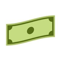 Flat illustration of money on isolated background vector