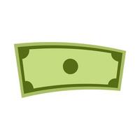 Flat illustration of money on isolated background vector