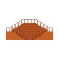 Flat illustration of stairs on isolated background vector