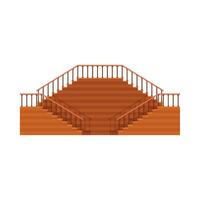 Flat illustration of stairs on isolated background vector