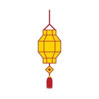 Flat illustration of chinese new year ornament on isolated background vector