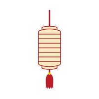 Flat illustration of chinese new year ornament on isolated background vector