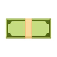Flat illustration of money on isolated background vector