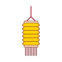 Flat illustration of chinese new year ornament on isolated background vector
