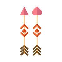 Flat illustration of arrows on isolated background vector