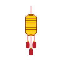 Flat illustration of chinese new year ornament on isolated background vector