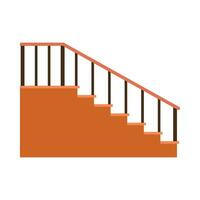 Flat illustration of stairs on isolated background vector