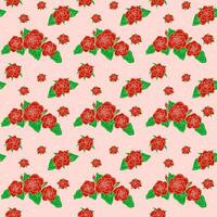 Rose Seamless Pattern vector