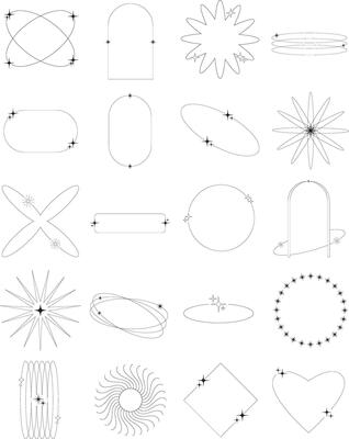 Aesthetic Y2K Outline