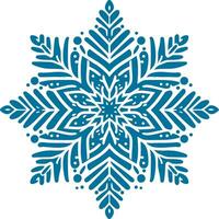 copo de nieve, invierno, Navidad, Navidad, ornamento, nieve, copo de nieve en transparente fondo, adecuado para superposiciones, elemento o icono en Navidad y nuevo año vector