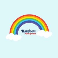 Rainbow background vector design