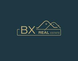 BX Real Estate and Consultants Logo Design Vectors images. Luxury Real Estate Logo Design