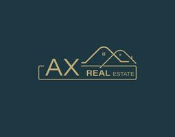 AX Real Estate and Consultants Logo Design Vectors images. Luxury Real Estate Logo Design