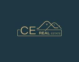 CE Real Estate and Consultants Logo Design Vectors images. Luxury Real Estate Logo Design