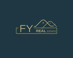 FY Real Estate and Consultants Logo Design Vectors images. Luxury Real Estate Logo Design