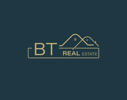 BT Real Estate and Consultants Logo Design Vectors images. Luxury Real Estate Logo Design