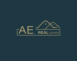 ae real inmuebles y consultores logo diseño vectores imágenes lujo real inmuebles logo diseño