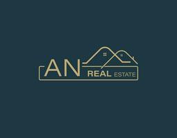 AN Real Estate and Consultants Logo Design Vectors images. Luxury Real Estate Logo Design