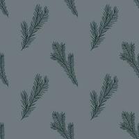 The Christmas pattern with elements - Christmas trees, gifts, stars, snowflakes, and ornaments. The hand-drawn element. Seamless pattern for wrapping paper, textile prints, and background designs. vector