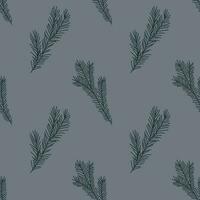 The Christmas pattern with elements - Christmas trees, gifts, stars, snowflakes, and ornaments. The hand-drawn element. Seamless pattern for wrapping paper, textile prints, and background designs. vector