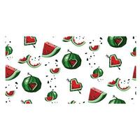 watermelon seamless pattern, illustration 10 eps vector