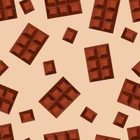 Bakery seamless pattern with Chocolate vector