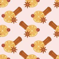 Seamless pattern with spice vector