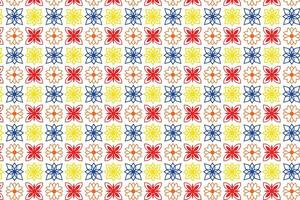 Abstract Geometric Seamless Fabric, Textile Pattern Background vector