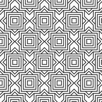 Repeating Geometric Seamless Monochrome Pattern Vector Art