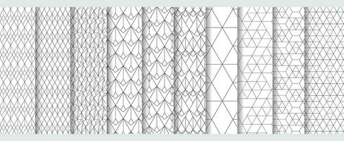 conjunto de 10 geométrico sin costura modelo vector antecedentes