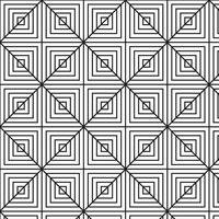 Abstract Repeating Geometric Stripes Tiling Seamless Monochrome Pattern Vector Art