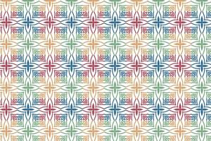 Abstract Geometric Seamless Fabric, Textile Pattern Background vector