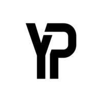 y p logo monogram design illustration vector