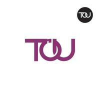 Letter TOU Monogram Logo Design vector