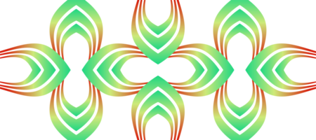 abstrakt Blume Chevron dekorativ Grün Gradient Muster transparent Hintergrund png