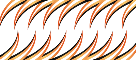 tigre listras laranja gradiente carro libré embrulho adesivos transparente png