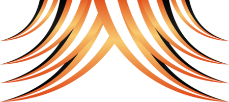 abstract tiger claws orange gradient sports banner template transparent png