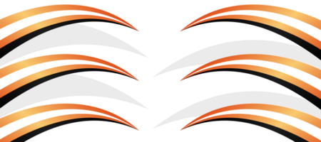 abstract claw orange gradient curve template sporty car livery transparent png