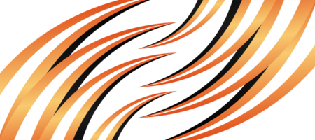 abstrakt Tiger Streifen Klaue Orange Gradient Sport Auto Lackierung Muster transparent png