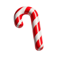 AI generated A bright and shiny Christmas candy cane png